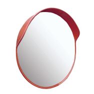 Miroir de sécurité convexe avec visière Ø 450 mm