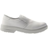 Mocassin de sécurité cuisine mixte antidérapant blanc, T 40