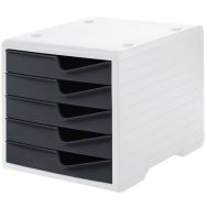 Module Styrobox - 5 tiroirs - Noir