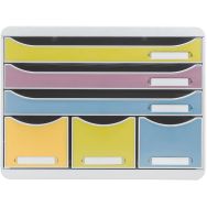 Module classement Store Box 6 tiroirs Pop N'Co - Exacompta