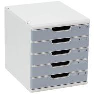 Module de classement standard - 5 tiroirs, Tiroir coloris : Gris