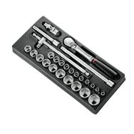 Module douilles 1/2'' 6 pans métriques - MOD.SL161-46