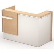 Module haut à angle gauche L160xP80xH113,5 cm chêne clair