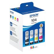 Multipack recharge jet d'encre EcoTank 104 - Epson