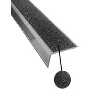 Nez de marche à visser alu/PVC extérieur 1,5 m x 39 x 23 mm noir