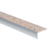 Nez de marche cornière minéral Proople - 62x30x3000mm - Wattelez