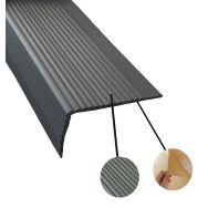 Nez de marche souple auto adhésif 3 m x 45 x 75 mm gris