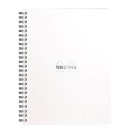 Notebook reliure intégrale blanc A5+ 16x21 cm dot 160 pages