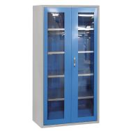 Option vitrage armoire portes battantes - Anjou Tolerie