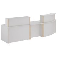 Pack 1 Sandro comptoir droit réhausse+ 1 PMR+ 1 courbe 45°-Enond