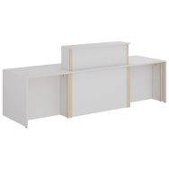 Pack 2 Sandro comptoir 2 modules PMR+1 module droit réhaus-Enond