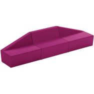 Pack 3 chauffeuses Maldiv tissu polyester - Sokoa