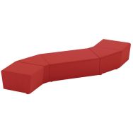 Pack 5 poufs Maldiv enduit PVC - Sokoa