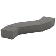 Pack 5 poufs Maldiv tissu polyester - Sokoa