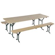 Pack Eco : table largeur 70 cm + 2 bancs Konvivial