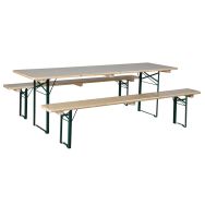 Pack Festival table largeur 70 cm + 2 bancs