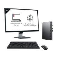 PC bureau reconditionné : UC USDT i5 8e gen 16Go/256Go SSD Win11Pro + écran 24''