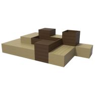 Pack assise modulable Cube 10 modules plastique recyclé- Espace Urbain