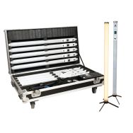 Jeu de 10 tubes LED RGBW rechargeables + flight case - AFX