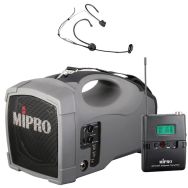 Pack sono portable MA101B, r&eacute;cepteur UHF, &eacute;metteur et micro serre t&ecirc;te - MIPRO