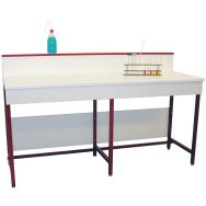 Paillasse de laboratoire modulaire - Stratifié - Avec dosseret - KITlab