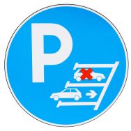 Panneau - Stationnement marche arrière - Adhésif - Manutan EXPERT