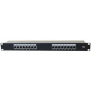 Panneau 19'' 1U 16 ports CAT6 stp connecteurs autodénudants