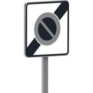 Panneau B50 fin stationnement réglementé spécifier - Taliaplast