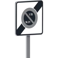 Panneau B50b sortie stationnement alterné semi mensuelle - Taliaplast
