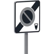 Panneau B50d sortie d'une zone stationnement payant - Taliaplast
