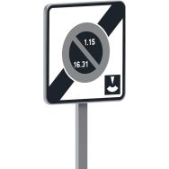 Panneau B50e sortie stationnement semi mensuelle - Taliaplast