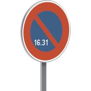 Panneau B6a3 stationnement interdit du 16 la fin du mois - Taliaplast