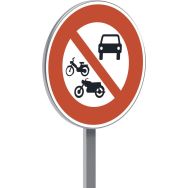 Panneau B7b accès interdit tous les véhicules moteur - Taliaplast