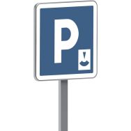 Panneau C1b stationnement gratuit durée limitée contrôlé - Taliaplast