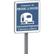 Panneau C23 stationnement pour caravannes et camping car - Taliaplast