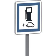 Panneau CE15g station carburant et recharge électriques - Taliaplast