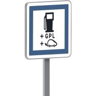 Panneau CE15h station carburant GPL recharge électriques - Taliaplast