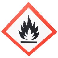 Panneau CLP - Inflammable - PVC - 120x120 mm