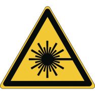 Panneau:Danger| Rayonnement laser 87 x100 mm