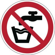 Panneau:Eau non potable 200 mm
