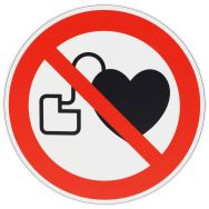 Panneau Interdit porteurs stimulateur cardiaque - PVC - Manutan Expert
