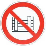 Panneau Ne pas obstruer le passage Aluminium 300 mm
