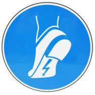 Panneau Port des chaussures antistatiques Aluminium 200 mm