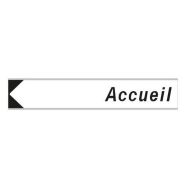 Panneau adressage Accueil - 600 x 120 mm