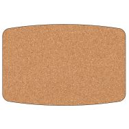 Panneau affichage polyester décor liège forme brioche 60 x 100 cm - Ulmann