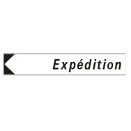 Panneau d'adressage expédition 600 x 120 mm - Aximum