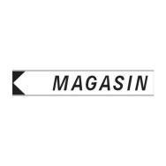 Panneau d'adressage magasin 600 x 120 mm - Aximum