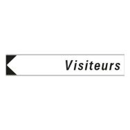 Panneau d'adressage visiteurs - 600 x 120 mm - Aximum