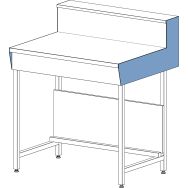 Panneau d'habillage HPL pour paillasse dosseret tablette - Asem