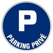 Panneau d'obligation - "Parking" (rond) - Rigide